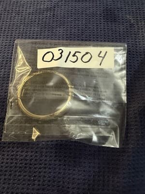 Gold Tone Hinged Bangle Bracelet Basket Weave Embossed Box Clasp No Hallmarks - Thumbnail 5