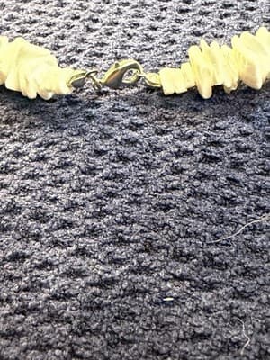 Natural White Puka Chip Shell Necklace Silver Lobster Clasp Beach Hawaii Boho - Thumbnail 3