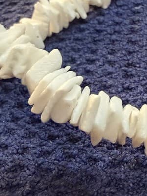Natural White Puka Chip Shell Necklace Silver Lobster Clasp Beach Hawaii Boho - Thumbnail 4