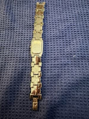 Vintage Le Baron Ladies Quartz Watch Gold Tone Bracelet Japan Movt + Extra Links - Thumbnail 3