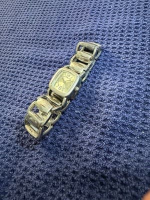 FMD Women's Gold Tone Square Cushion Quartz Watch FY1260 Japan Mvmt Link Band - Thumbnail 6