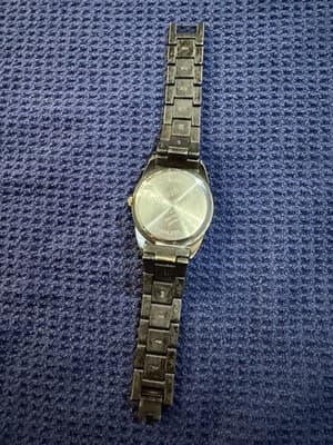 Degree Butterfly Dial Antique Brass Tone Japan Movt Quartz Watch Stainless Back - Thumbnail 2