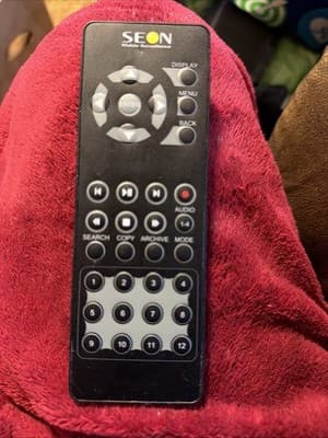 SEON Mobile Surveillance DVR Remote Control 12 Channel Black OEM - Image 1