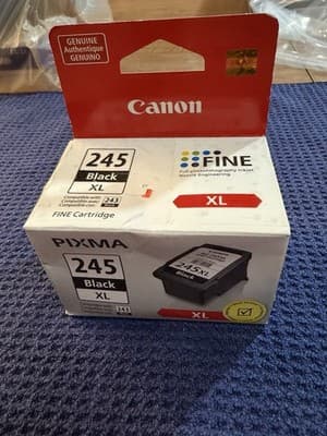 Genuine Canon PG-245XL Black XL Ink Cartridge PIXMA 8278B004 OEM - Image 1