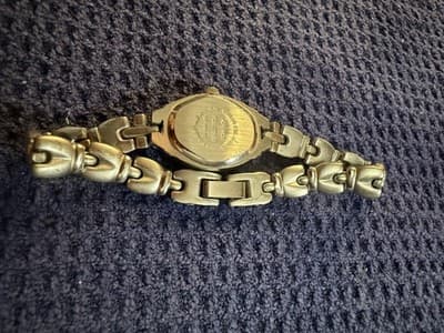 Advance FG92705W Ladies Gold Tone Green Dial Oval Quartz Watch Japan Movt - Thumbnail 3