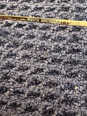 Matrix MATRIXSS1 Eyeglass Frames 53-17-140 Silver Gold Metal Rectangular - Thumbnail 6