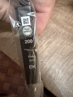 Epson 200 Single Ink Cartridge Black, OEM Genuine, New and Sealed - Thumbnail 3