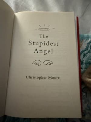 The Stupidest Angel 2.0 by Christopher Moore HC Dust Jacket Christmas Humor - Thumbnail 5