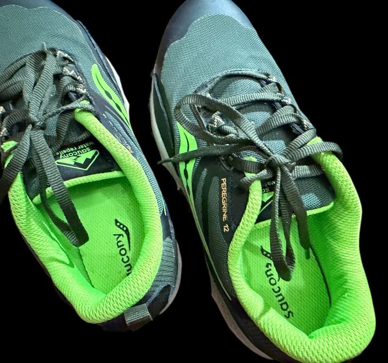 Saucony Peregrine 12 Trail Running Shoes Green Men’s 6.5 Hiking - Thumbnail 6