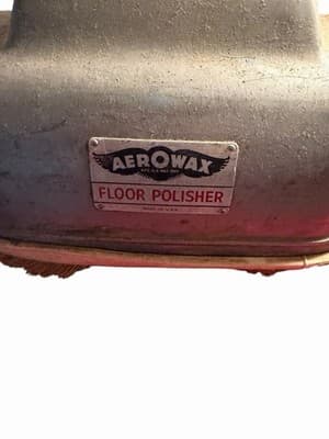 Vintage Aerowax Floor Polisher Model S Dual Brush Metal USA Made - Thumbnail 2