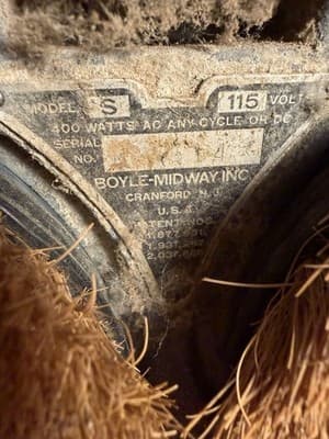 Vintage Aerowax Floor Polisher Model S Dual Brush Metal USA Made - Thumbnail 5