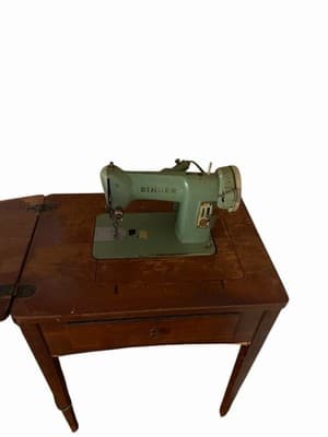 Vintage Singer 185K Sewing Machine w/ Wood Cabinet – Local Pickup - Thumbnail 2