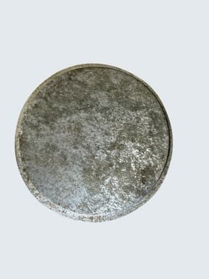 Vintage Metal Sun Face Wall Plaque Mexico Rustic Silver Decor - Thumbnail 3