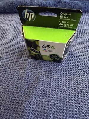 HP 65XL N9K03AN Tri-Color Ink Cartridge Genuine OEM Exp 10/2020 - Thumbnail 2