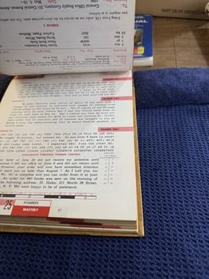 Vintage 1957 Secretarial Typing Book Manual Typewriter Keyboard Parts Lessons - Thumbnail 6