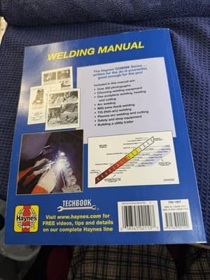 Haynes Techbook Welding Manual 10445 Gas Arc MIG TIG Plasma Welding Cutting - Thumbnail 7