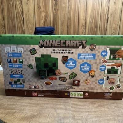 Minecraft Do It Yourself 3-D Sticker Maker Kit - Thumbnail 2