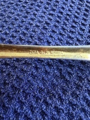 Estia Baroque Gold Plated Forks 3pc Korea GP Pierced Rose Salad Cold Meat Fork - Thumbnail 4