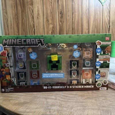Minecraft Do It Yourself 3-D Sticker Maker Kit - Image 1