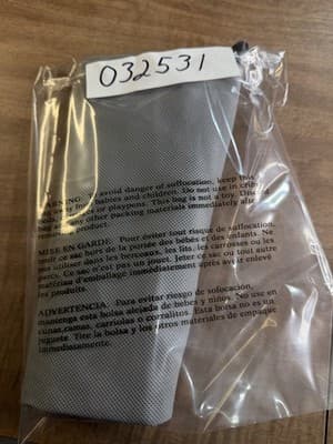 ResMed CPAP Travel Carry Bag Drawstring Storage Pouch Gray Blue Mesh Interior - Thumbnail 4