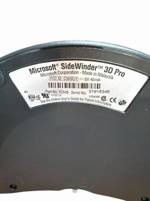 Vintage Microsoft Sidewinder 3D Pro . For PC Gameport Joystick Flight Simulator - Thumbnail 4