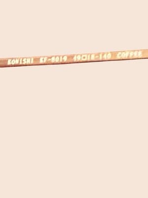 Konishi KF-8919 Flex-Titanium Oval Eyeglasses Frame Japan Coffee 19-18-140 Vntg - Thumbnail 5