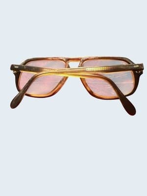 Vintage Zimco Bronco Eyeglass Frames Summer Brown 140 - 1970s/80s Aviator Style - Thumbnail 3