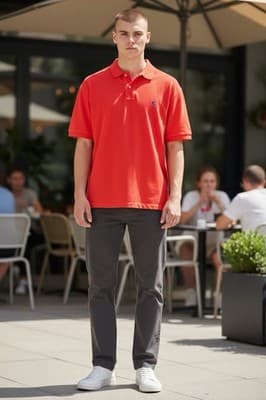 Polo Ralph Lauren Men’s Red Pony Logo Polo Shirt Short Sleeve Pre-Owned - Thumbnail 2