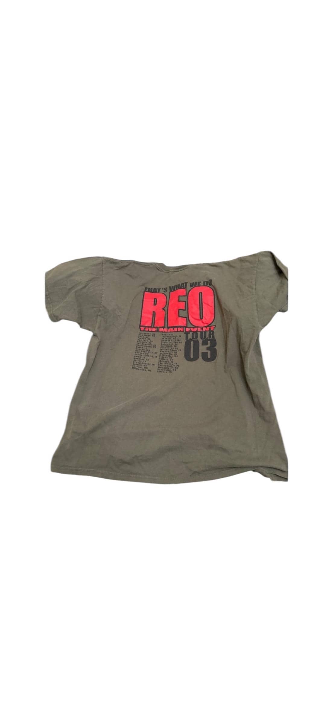 Vintage Y2K 2003 REO Speedwagon “The Main Event Tour” Band T-Shirt XXL - Thumbnail 2