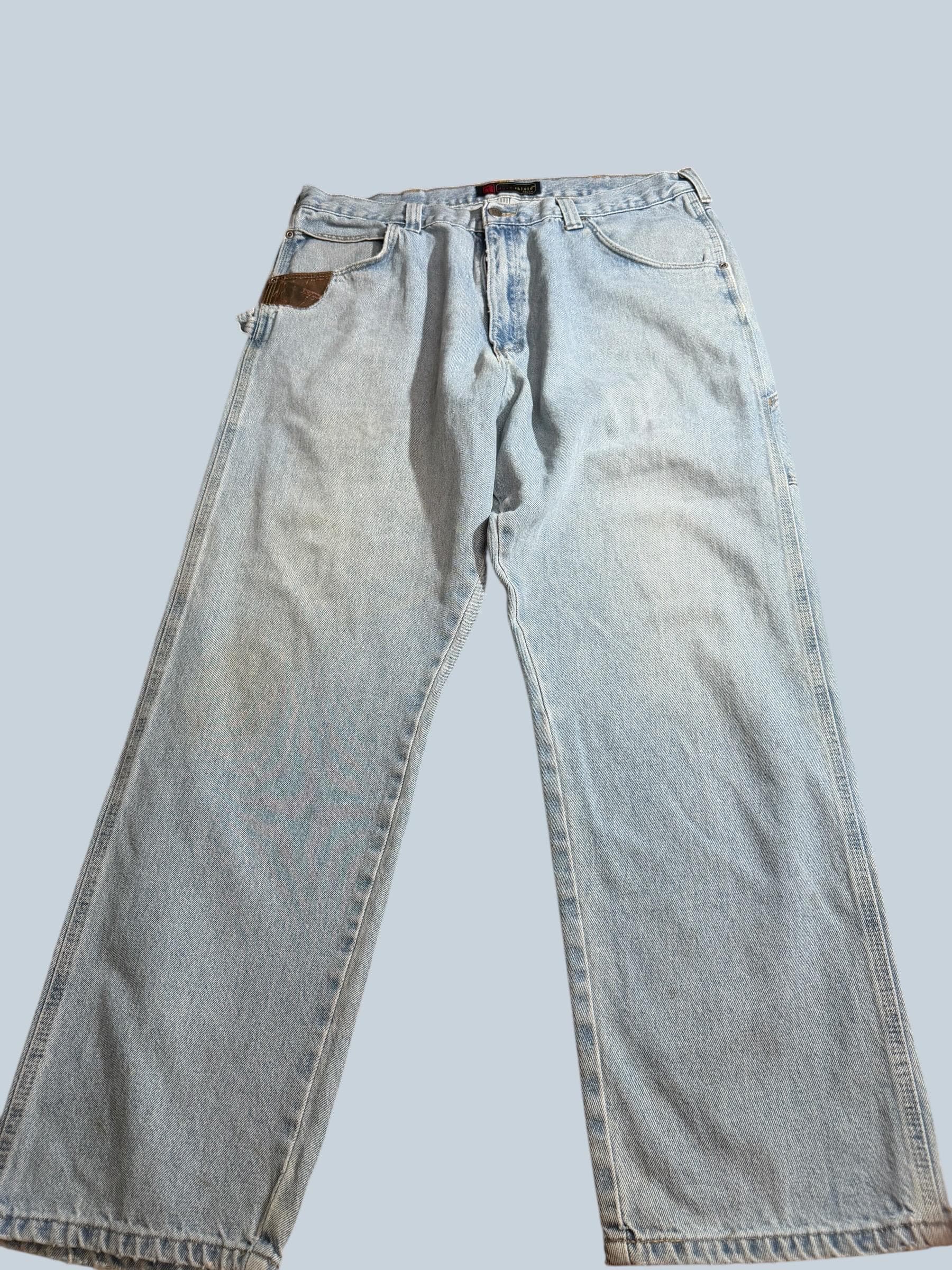 Vintage Wrangler RIGGS Workwear DuraShield Denim Carpenter Jeans 40x32 Straight Leg - Image 1