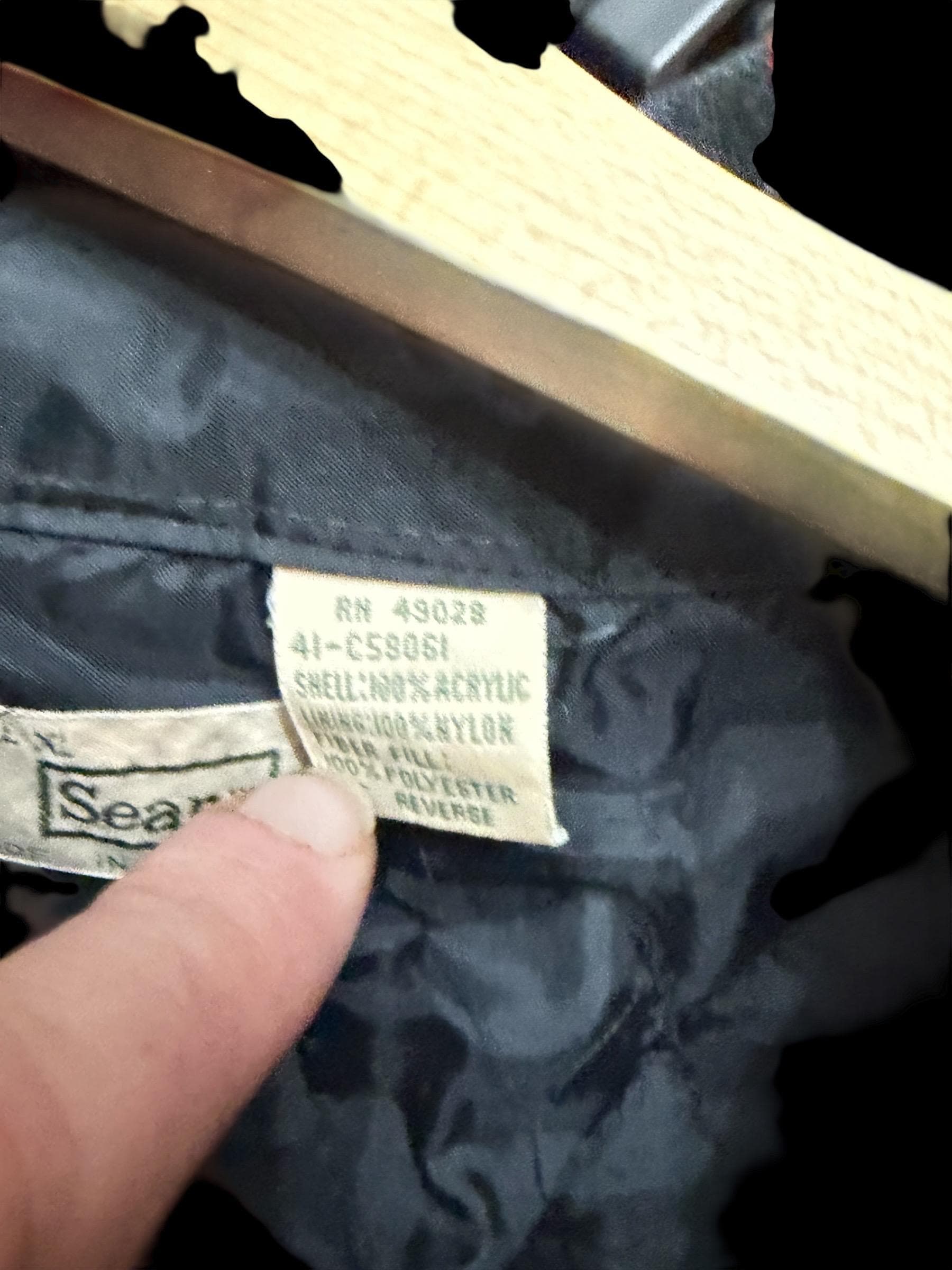 Vintage Sears Buffalo Plaid Quilted Flannel Jacket XL 70s Workwear - Thumbnail 4