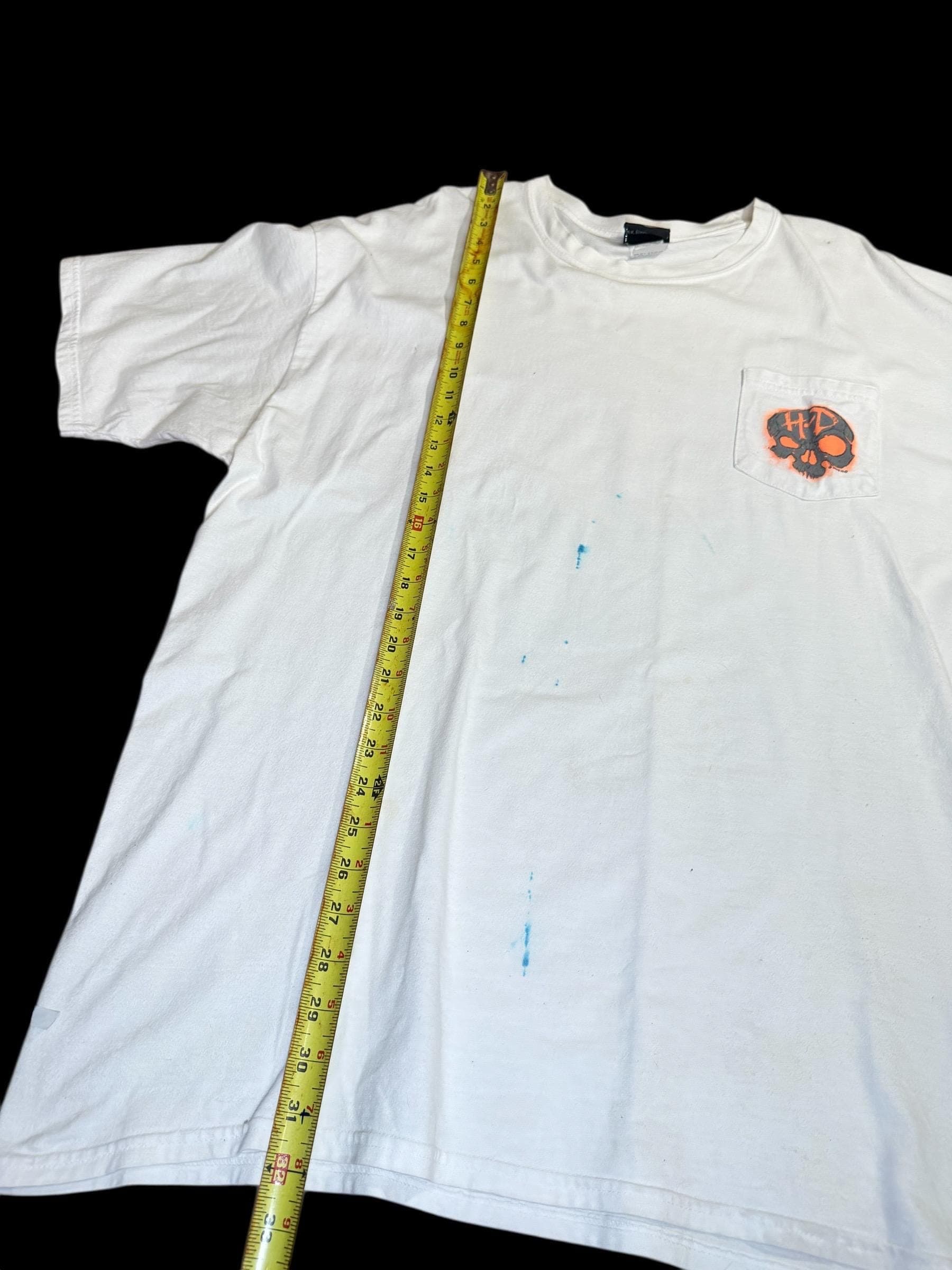 Harley Davidson Austin Texas Cowboy T Shirt XXL White Pocket Tee - Thumbnail 10