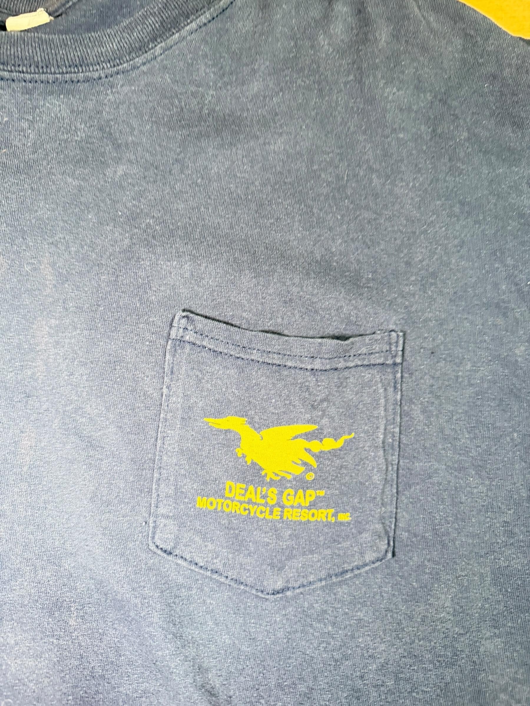 Deal’s Gap “The Dragon” Motorcycle T-Shirt Route 129 Biker Tee XXL - Thumbnail 3