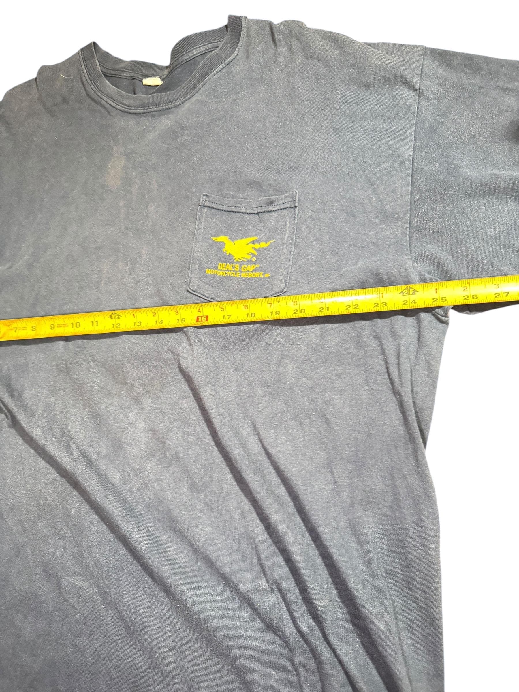 Deal’s Gap “The Dragon” Motorcycle T-Shirt Route 129 Biker Tee XXL - Thumbnail 5