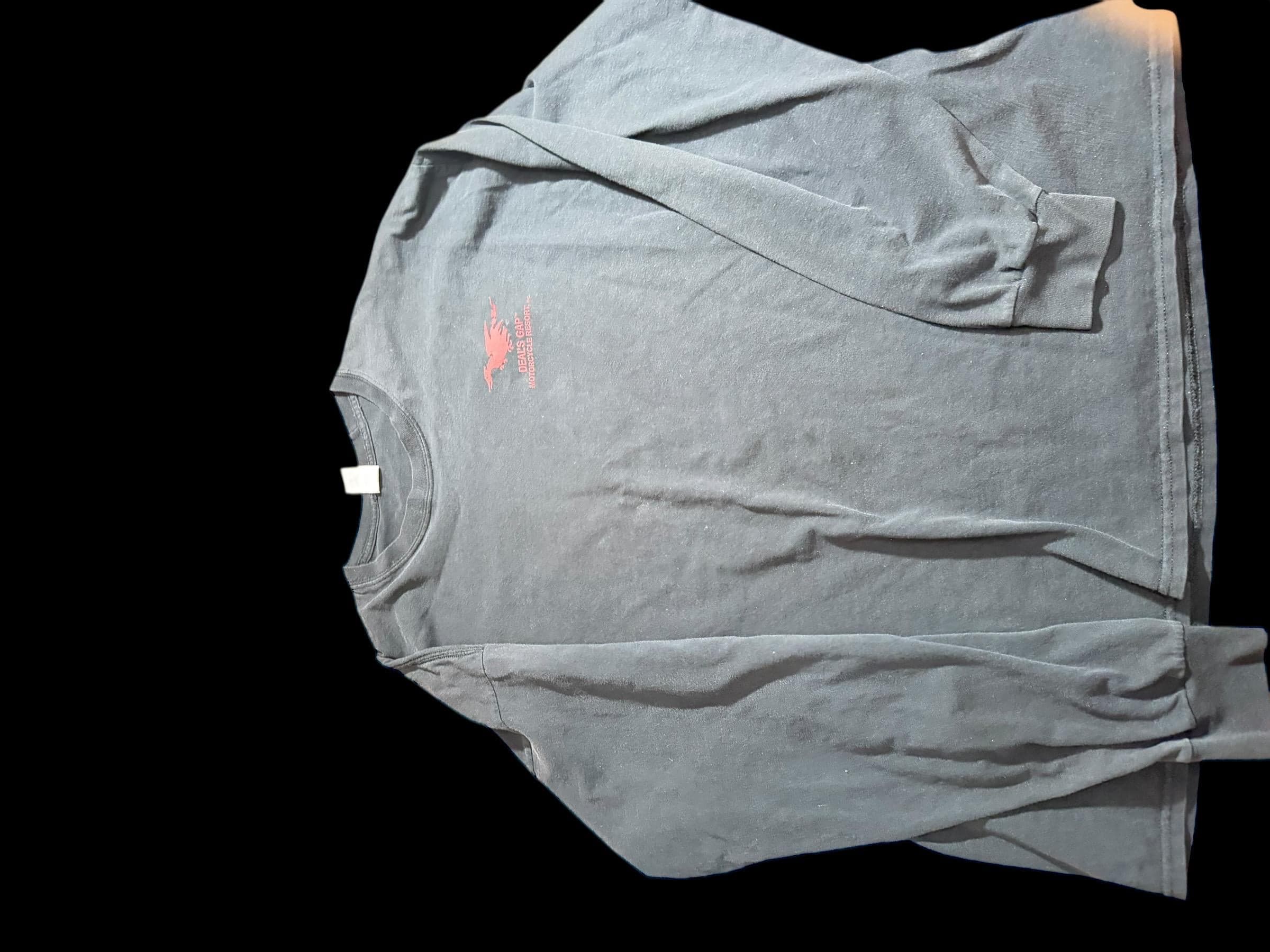 Vintage Tail of the Dragon Deals Gap Long Sleeve Shirt | Biker Dragon Tee - Image 1