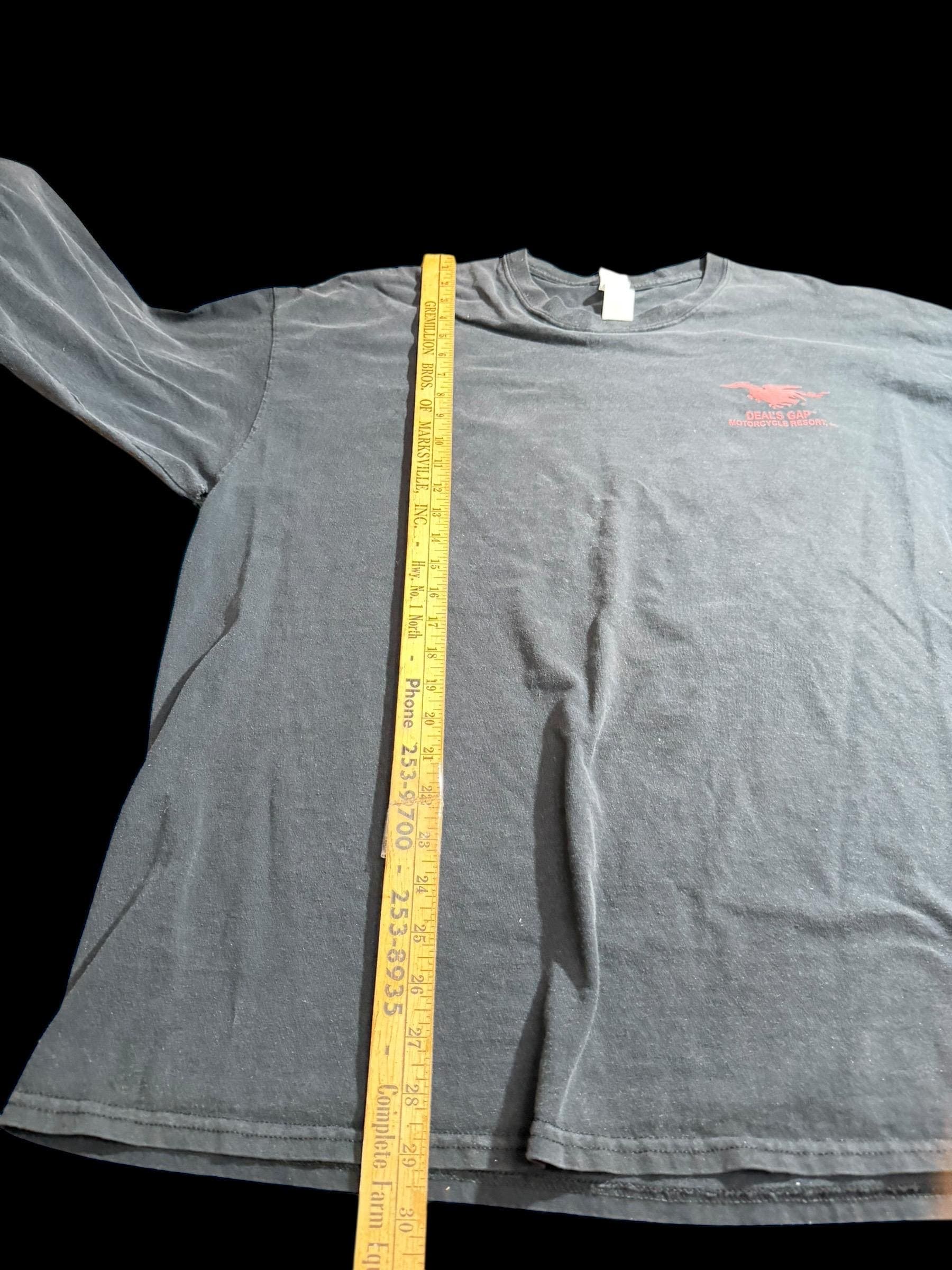 Vintage Tail of the Dragon Deals Gap Long Sleeve Shirt | Biker Dragon Tee - Thumbnail 8