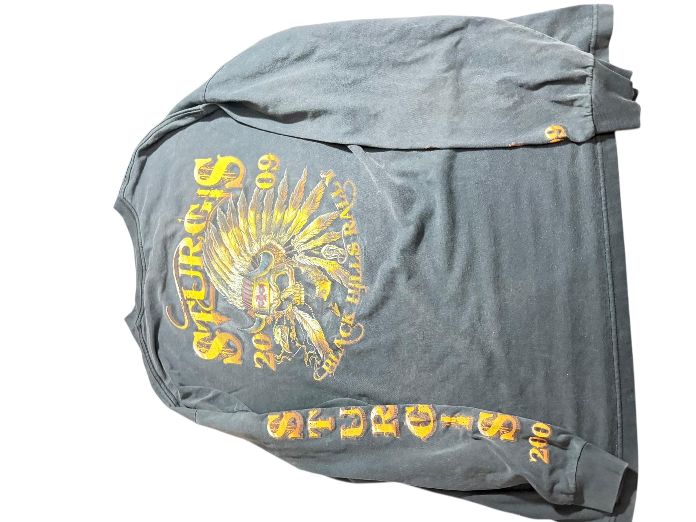 Sturgis Black Hills Rally 2009 Long Sleeve Shirt Hot Leathers 2XL Biker Motorcycle Tee - Image 1