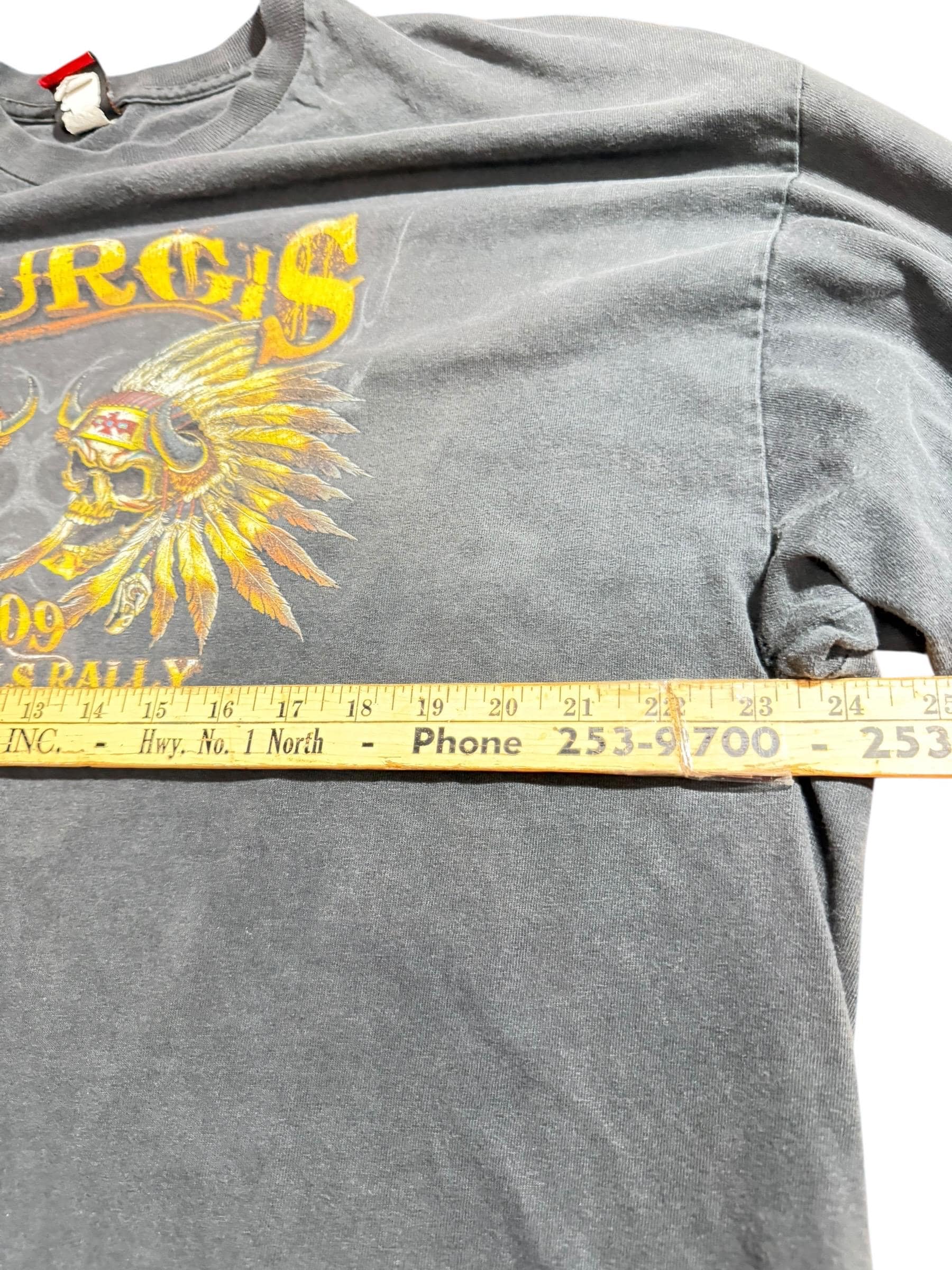 Sturgis Black Hills Rally 2009 Long Sleeve Shirt Hot Leathers 2XL Biker Motorcycle Tee - Thumbnail 9