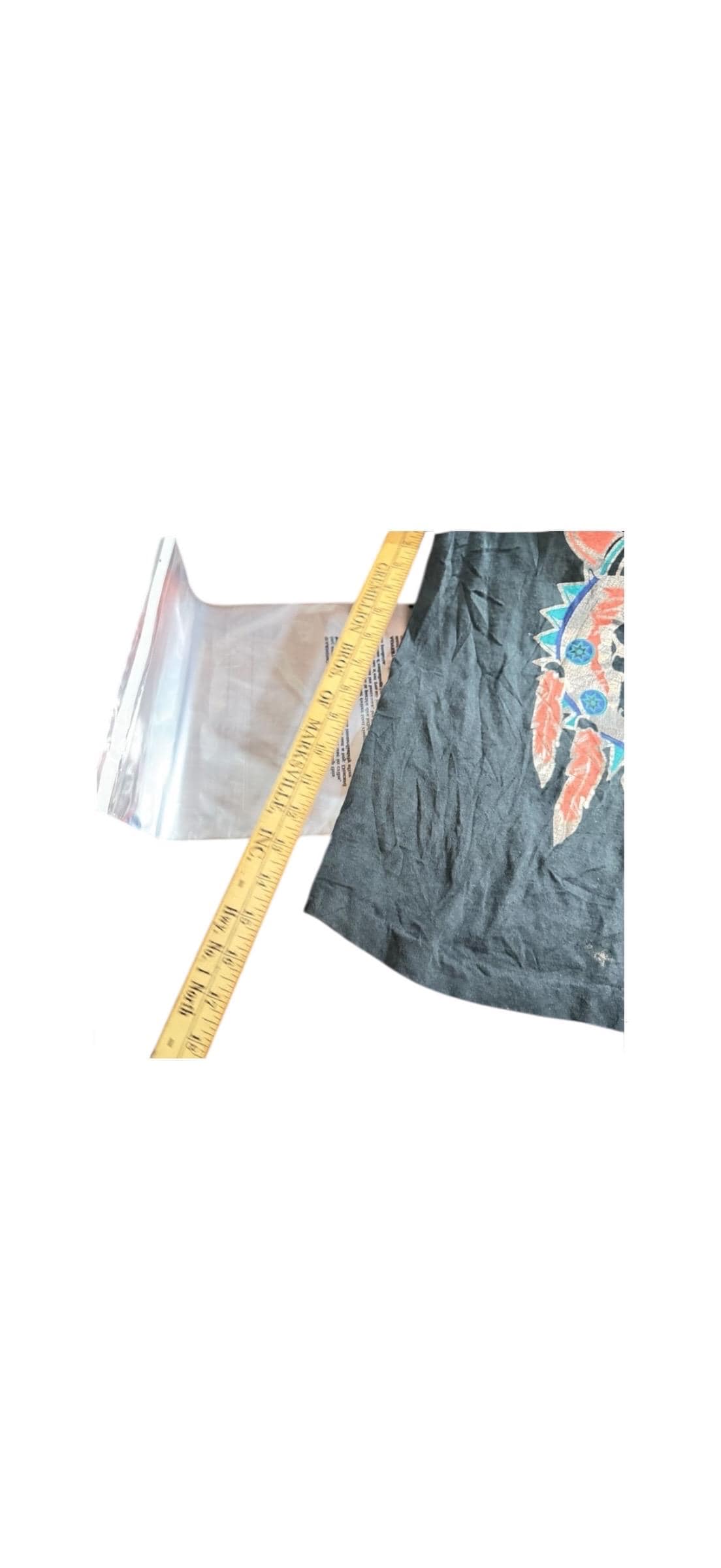 Vintage 1994 Easyriders Biker Tee Skull Feathers Southwest Graphic Hanes L USA - Thumbnail 5