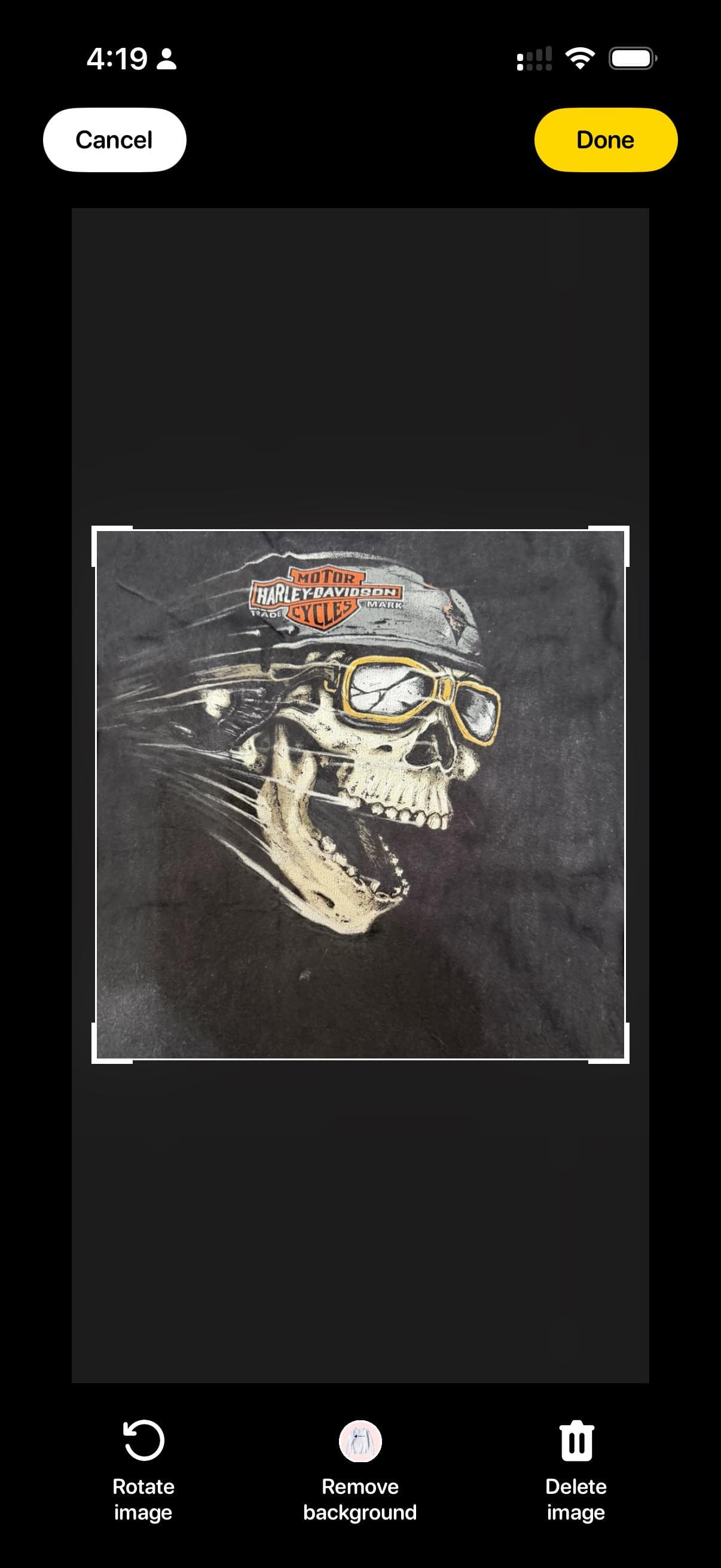 Vintage Harley-Davidson Skull Biker T-Shirt Old Glory Laurel MD-T XXL - Thumbnail 5