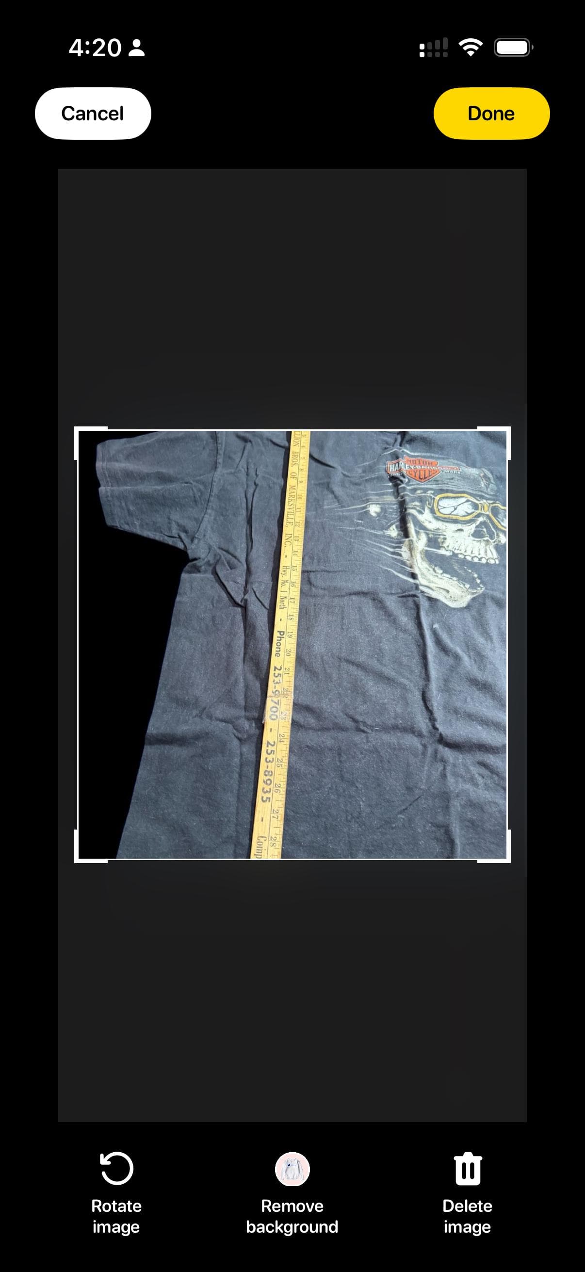 Vintage Harley-Davidson Skull Biker T-Shirt Old Glory Laurel MD-T XXL - Thumbnail 7