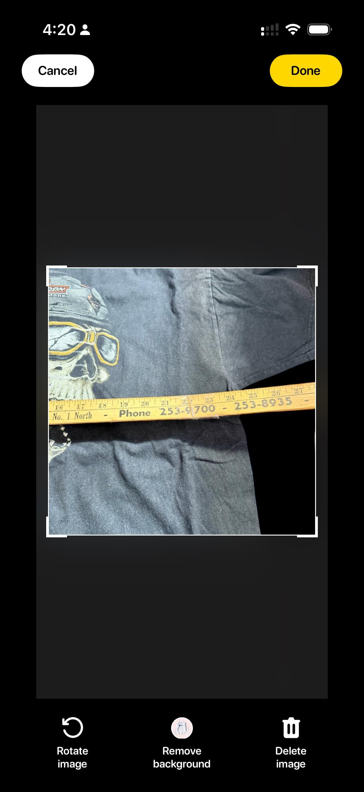 Vintage Harley-Davidson Skull Biker T-Shirt Old Glory Laurel MD-T XXL - Thumbnail 8