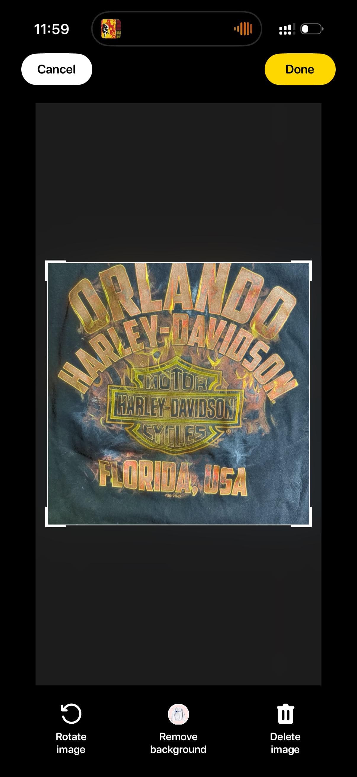 Harley-Davidson Orlando Florida Flaming Skull Sleeveless T-Shirt XL XXL - Thumbnail 6