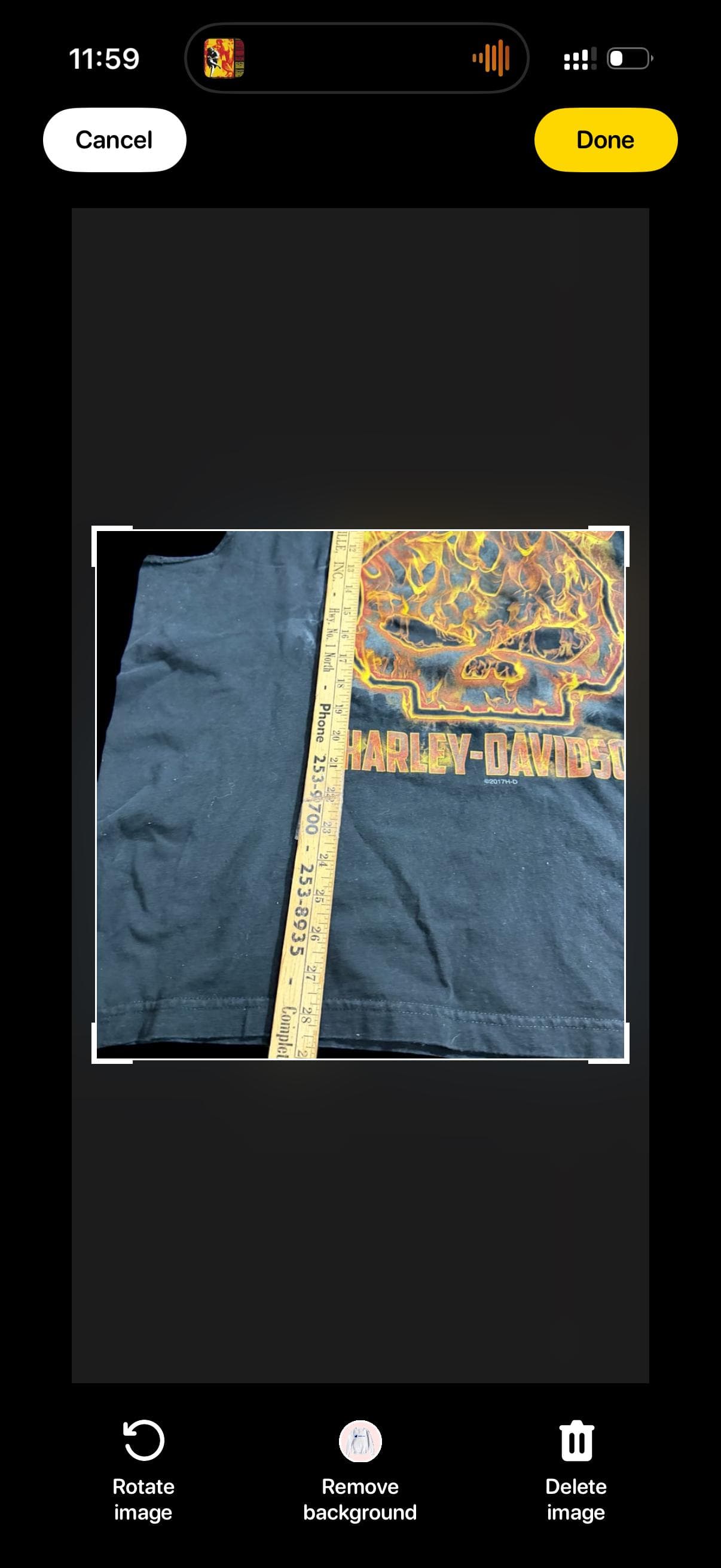 Harley-Davidson Orlando Florida Flaming Skull Sleeveless T-Shirt XL XXL - Thumbnail 8