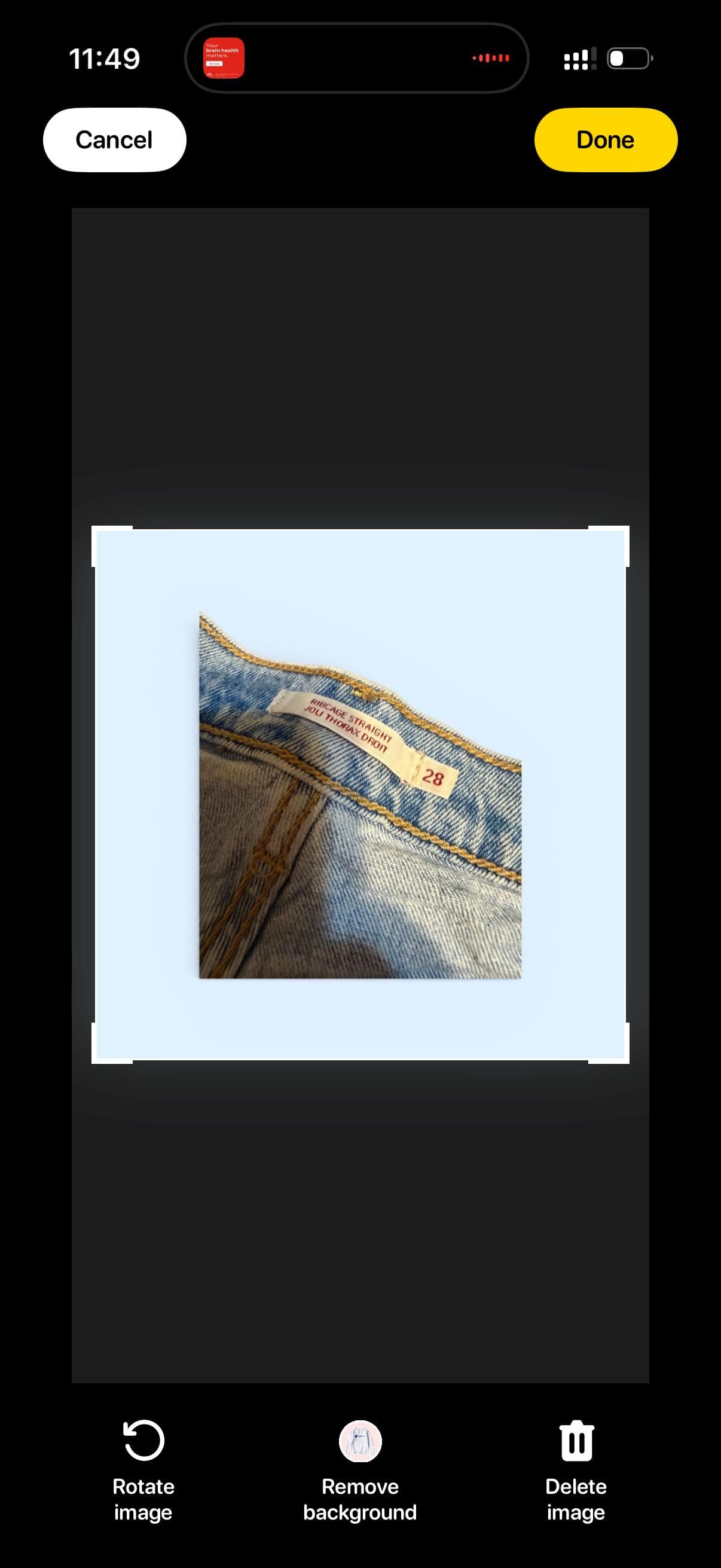 Vintage LEvi’s Big E Ribcage Straight W28 L27 - Thumbnail 8