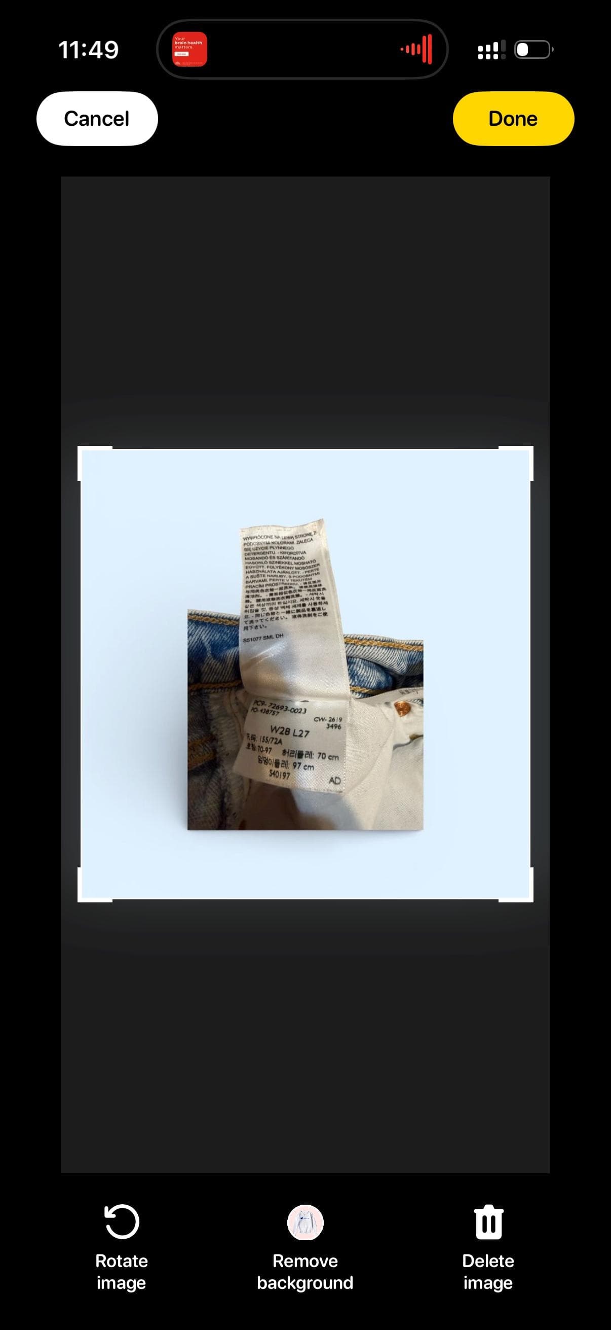 Vintage LEvi’s Big E Ribcage Straight W28 L27 - Thumbnail 9