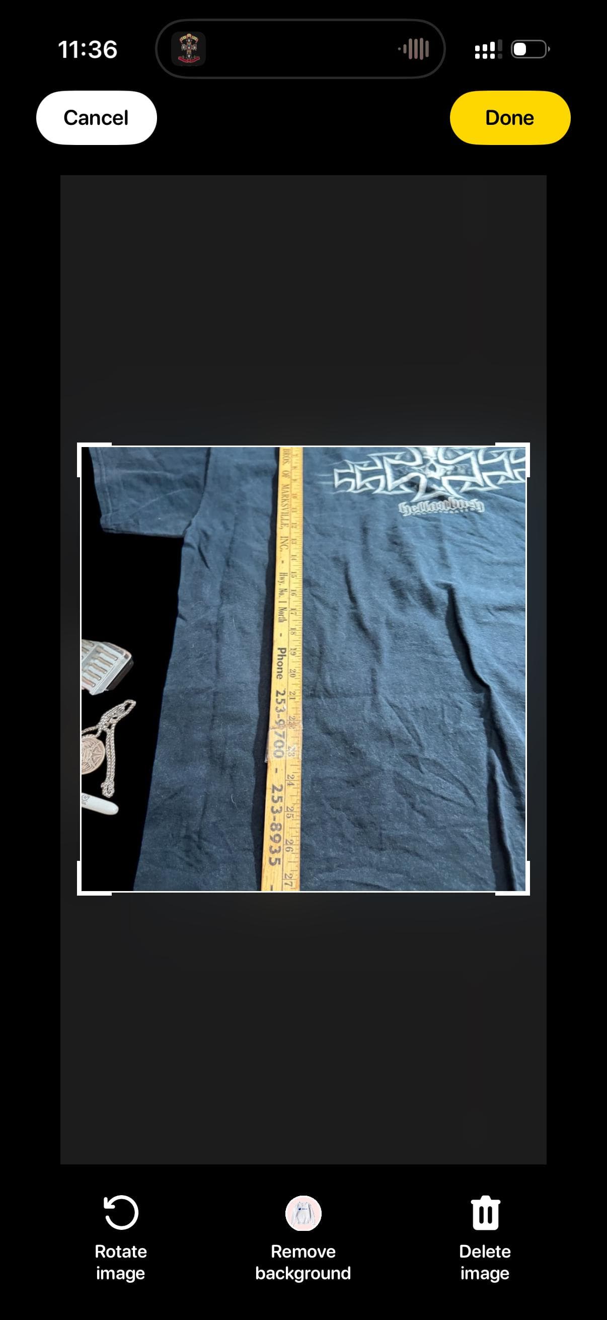 Hellambach Incorporated Skull Iron Cross Biker T-Shirt 2XL Gildan Heavy Cotton - Thumbnail 6