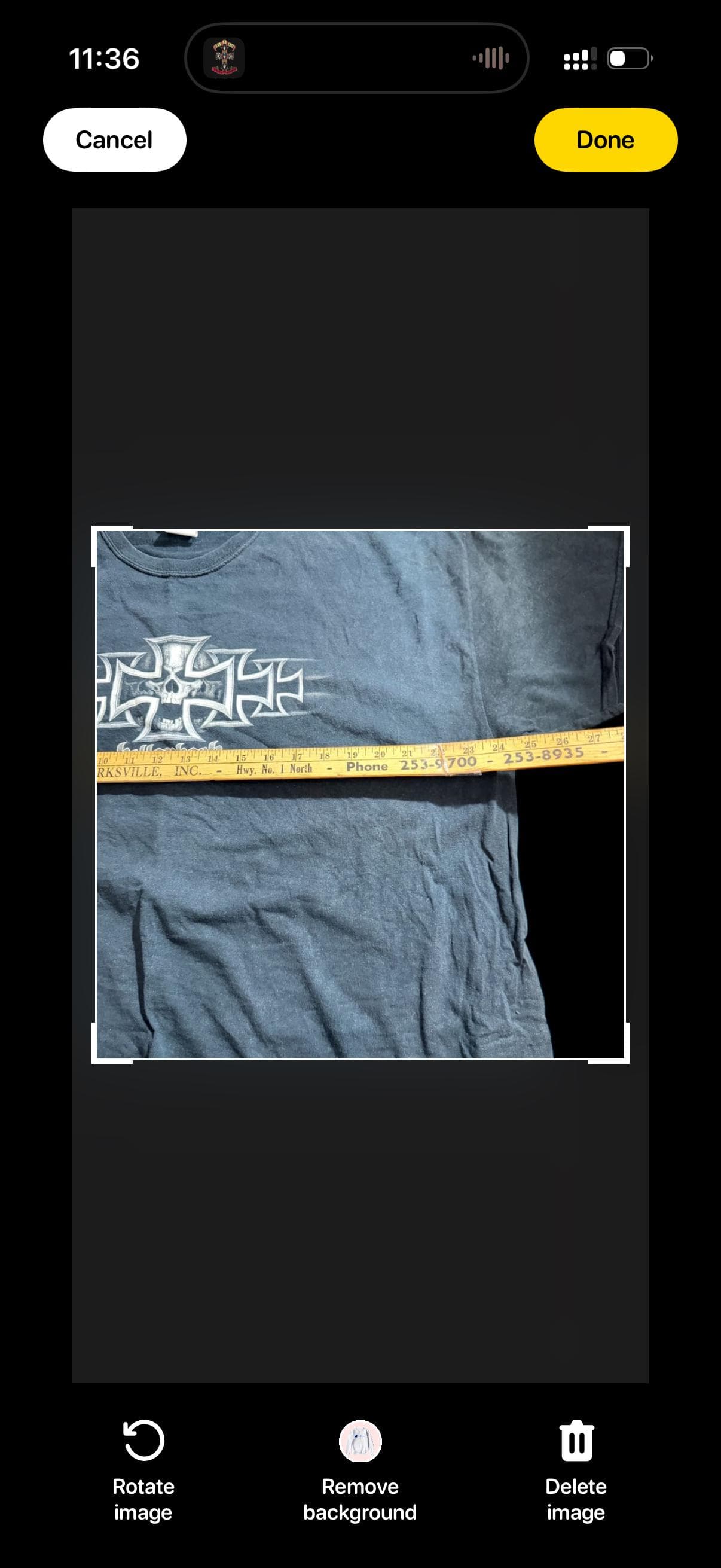 Hellambach Incorporated Skull Iron Cross Biker T-Shirt 2XL Gildan Heavy Cotton - Thumbnail 7