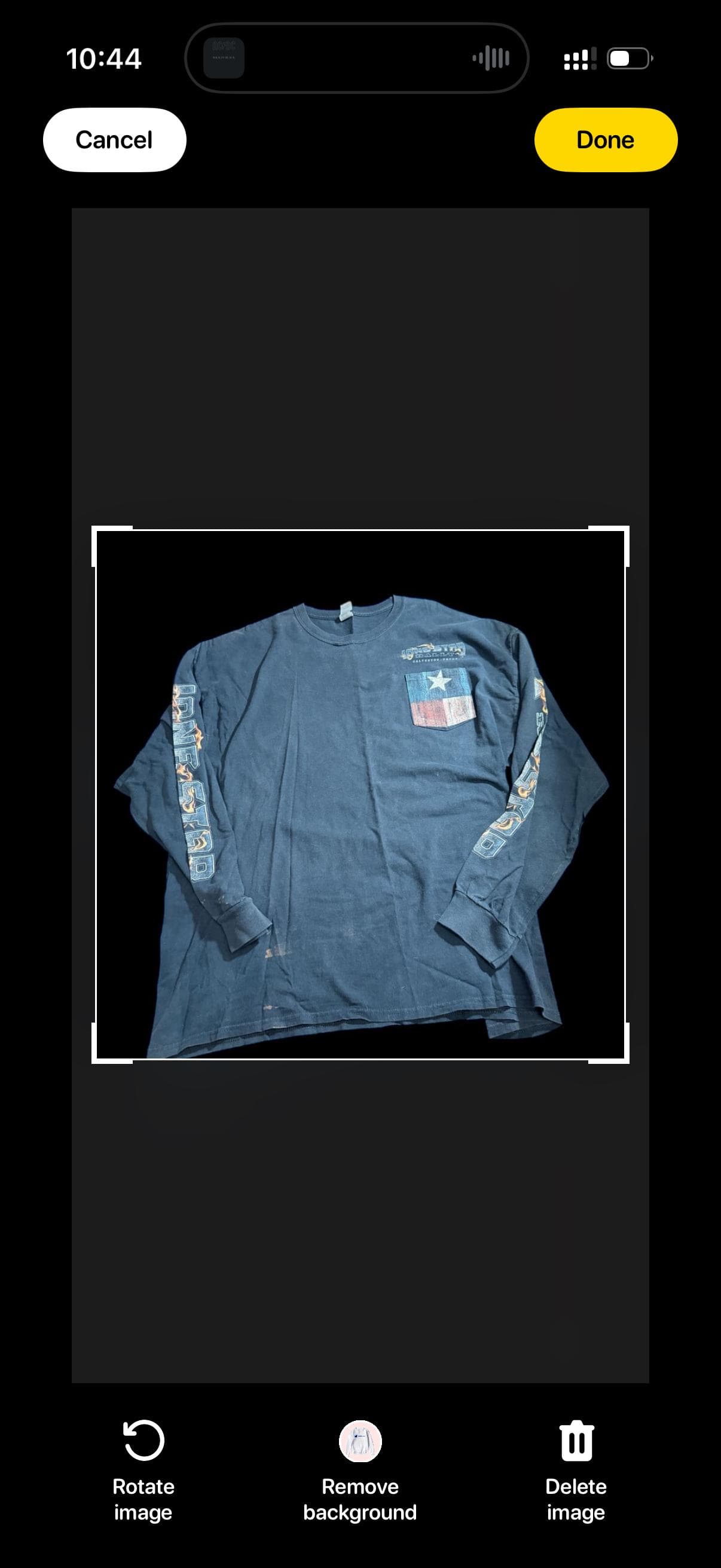 Lone Star Rally Galveston TX Long Sleeve Shirt 3XL Texas Flag Biker Tee - Image 1