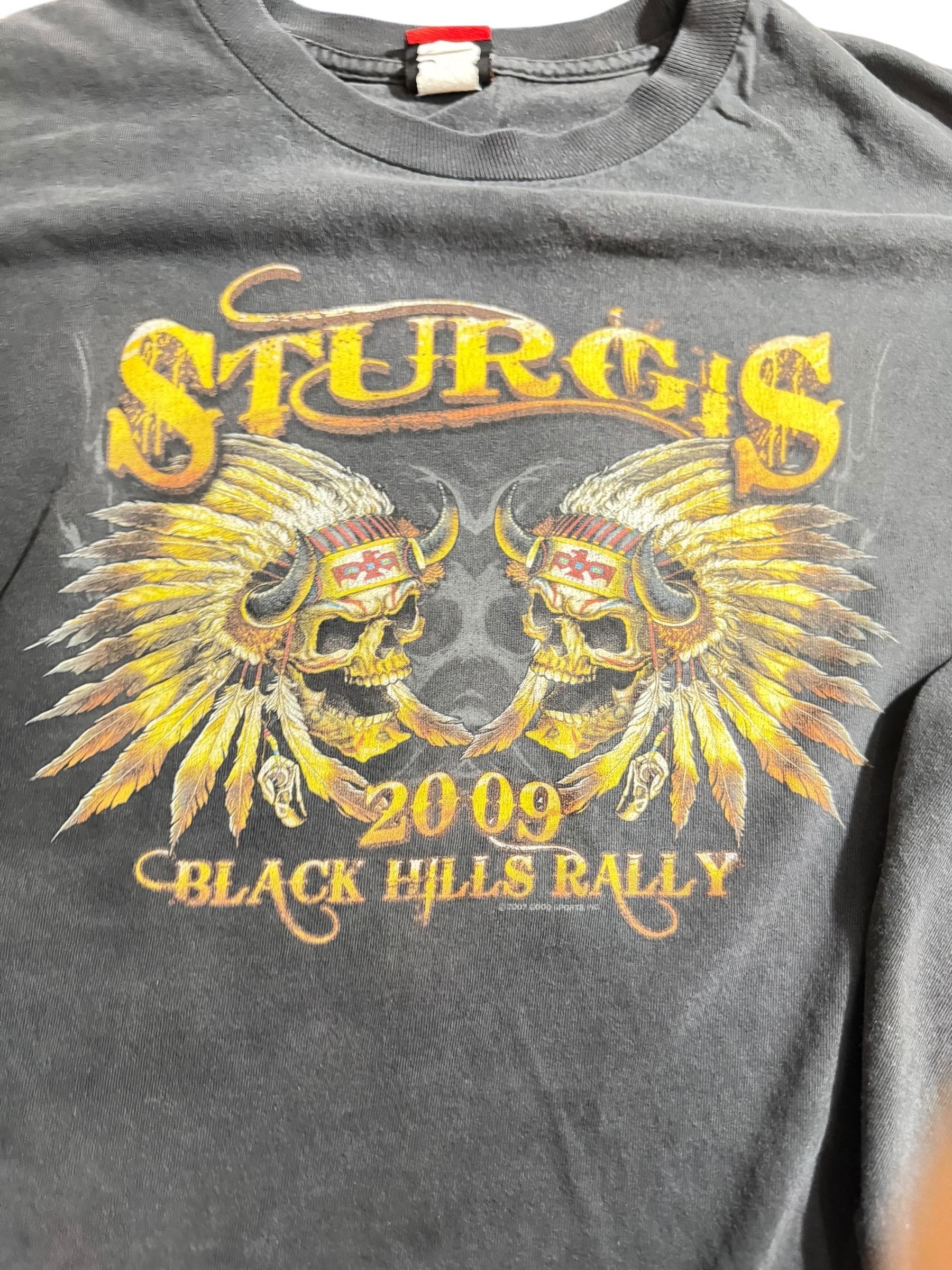 Sturgis Black Hills Rally 2009 Long Sleeve Shirt Hot Leathers 2XL Biker Motorcycle Tee - Thumbnail 4